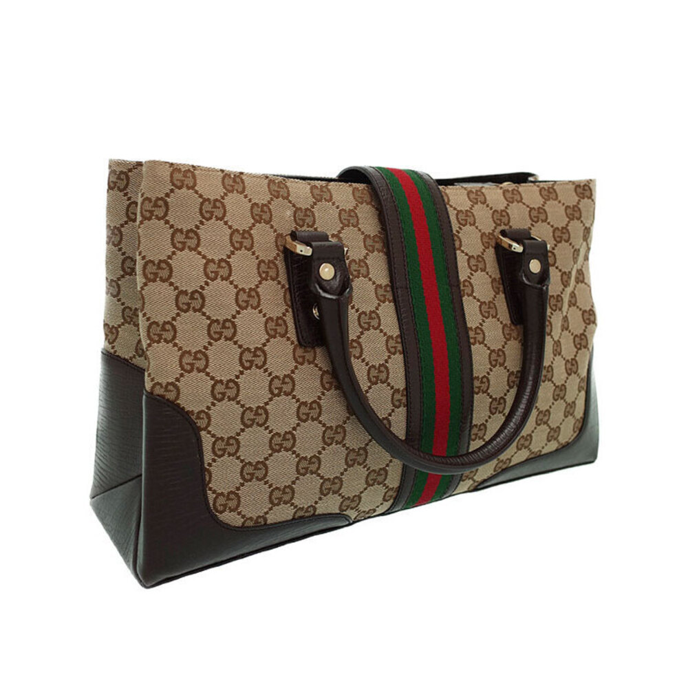 Gucci Sherry Supreme canvas Brown signature web Shoulder Tan GG bag
